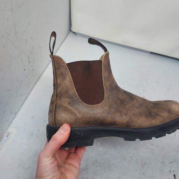 Blundstone WOMENS Chelsea Rustic Brown Boot - Picture 3 of 9
